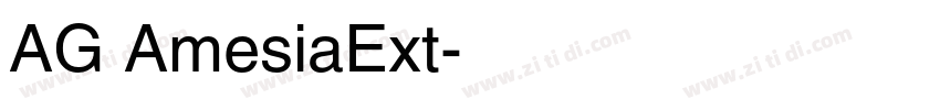 AG AmesiaExt字体转换